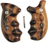Smith & Wesson N Frame Smooth Goncalo Alves Wood Combat Grips, Round Butt - 1 of 4