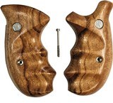 Smith & Wesson N Frame Smooth Goncalo Alves Wood Combat Grips, Round Butt - 1 of 4
