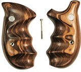Smith & Wesson N Frame Smooth Goncalo Alves Wood Combat Grips, Round Butt - 1 of 4