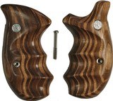 Smith & Wesson N Frame Smooth Goncalo Alves Wood Combat Grips, Round Butt - 1 of 4