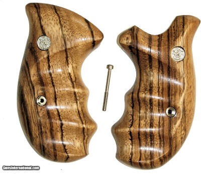 Smith & Wesson K & L Frame Smooth Zebra Wood Combat Grips