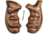Smith & Wesson K & L Frame Smooth Goncalo Alves Wood Combat Grips, Round Butt - 1 of 3