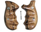 Smith & Wesson K & L Frame Smooth Goncalo Alves Wood Combat Grips, Round Butt - 1 of 3