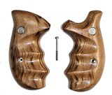 Smith & Wesson K & L Frame Smooth Goncalo Alves Wood Combat Grips, Round Butt - 1 of 3
