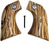 Ruger Wrangler Zebrawood Grips With Medallions - 1 of 3