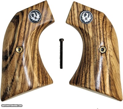 Ruger Wrangler Zebrawood Grips With Medallions