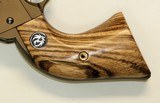 Ruger Wrangler Zebrawood Grips With Medallions - 2 of 3