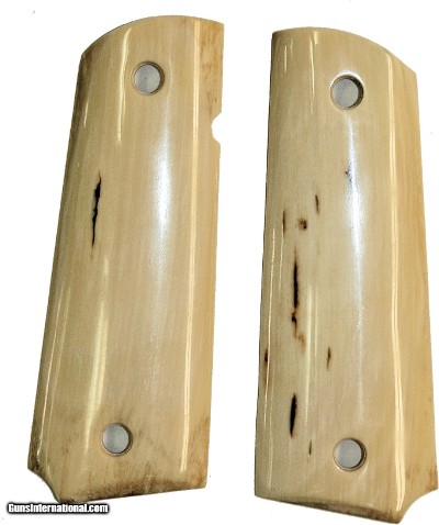Colt 1911 Siberian Mammoth Ivory Grips With Medallions