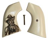 EMF1873 SA Great Western II Revolver Ivory-Like Grips With Texas Ranger - 1 of 5