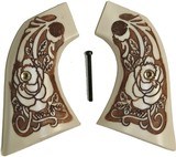 Beretta S.A. Stampede Ivory-Like Grips With Antiqued Relief Carved Rose - 1 of 1