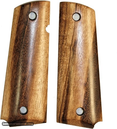 Colt 1911 Grips, Goncalo Alves Wood, Smooth, Oil Finish