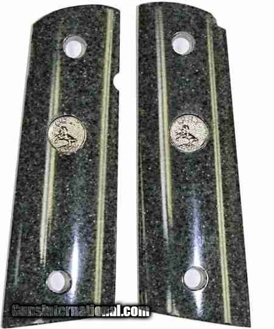 Colt 1911 Dupont™ Corian® Granite Grips With Medallions