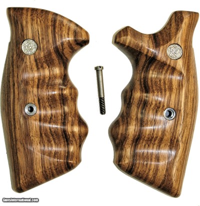 Smith & Wesson K & L Frame Smooth Zebra Wood Combat Grips