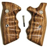 Smith & Wesson K & L Frame Smooth Zebra Wood Combat Grips - 1 of 6