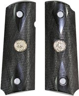 Colt 1911 Officers Model Black Grips With Medallions - 1 of 1