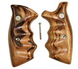 Smith & Wesson K & L Frame Goncalo Alves Wood Combat Grips, Square Butt - 1 of 5