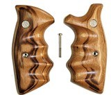 Smith & Wesson K & L Frame Goncalo Alves Wood Combat Grips, Square Butt - 1 of 5