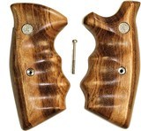 Smith & Wesson K & L Frame Goncalo Alves Wood Combat Grips, Square Butt - 1 of 5