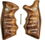 Smith & Wesson K & L Frame Goncalo Alves Wood Combat Grips, Square Butt - 1 of 5