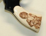 Smith & Wesson K & L Frame Ivory-Like Grips, Antiqued Relief Carved Nude - 2 of 2