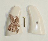 Smith & Wesson K & L Frame Ivory-Like Grips, Antiqued American Eagle - 1 of 4