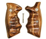 Smith & Wesson K & L Frame Goncalo Alves Wood Combat Grips, Square Butt - 1 of 5