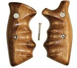 Smith & Wesson K & L Frame Goncalo Alves Wood Combat Grips, Square Butt - 1 of 5