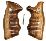 Smith & Wesson K & L Frame Goncalo Alves Wood Combat Grips, Square Butt - 1 of 5