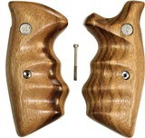 Smith & Wesson K & L Frame Goncalo Alves Wood Combat Grips, Square Butt - 1 of 5