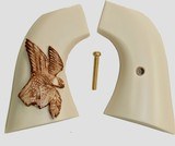 Pietta 1873 SA Revolver Ivory-Like Grips With Antiqued American Eagle - 1 of 1
