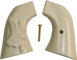 EMF1873 SA Great Western II Revolver Ivory-Like Grips, Relief Carved American Eagle - 1 of 1
