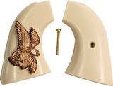 Colt Scout & Frontier Ivory-Like Grips With Antiqued American Eagle - 1 of 1