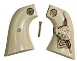 Colt SAA Ivory-Like Grips with Steer & Medallions, 1st & 2nd Gen - 1 of 1