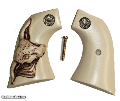 Colt SAA Ivory-Like Grips with Steer & Medallions, 1st & 2nd Gen