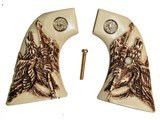Colt SAA Ivory-Like Grips, Eagle/Flag With Medallions, 1st & 2nd Gen - 1 of 1