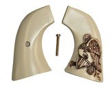 Colt 1851 Navy Ivory-Like Grips With Relief Carved Folded Eagle & Shield - 1 of 1