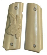 Colt 1911 Ivory-Like Grips, Relief Carved American Eagle - 1 of 1