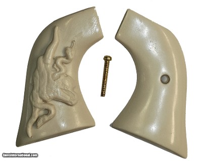 Ruger Wrangler Ivory-Like Grips, Steer & Snake