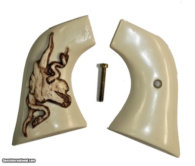 Ruger Wrangler Ivory-Like Grips, Steer & Snake