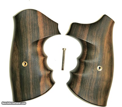 Smith & Wesson K & L Frame Combat Tigerwood Grips, Smooth