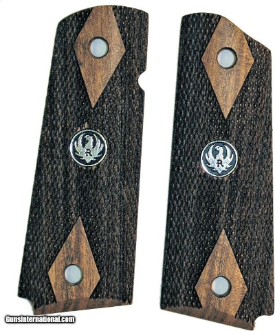 Ruger SR1911 Claro Walnut Grips, Double Diamond Checkered
