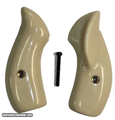 Smith & Wesson J Frame Ivory-Like Grips, Round Butt With Thumb Rest