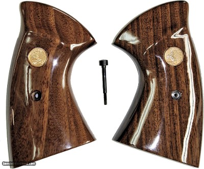 Colt MKIII Trooper & Lawman Walnut Grips, Smooth