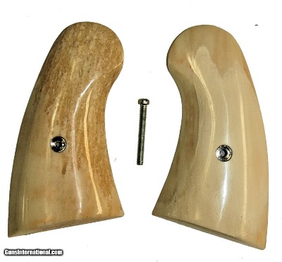 Colt Python Real Fossilized Walrus Ivory Grips, Small Panel