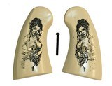 Colt Python Ivory-Like Grips With Naked Lady - 1 of 1