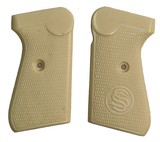 Sauer 38H Ivory Like Grips, Checkered