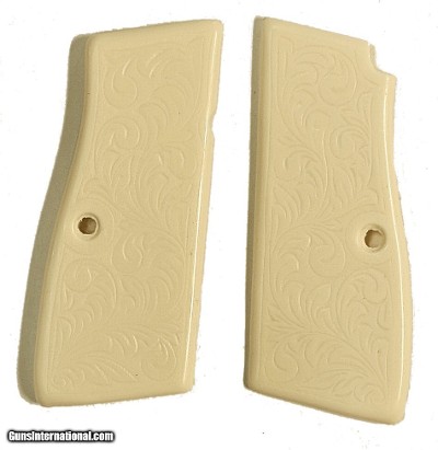 Browning FN HI Power Ivory-Like Grips, Model 1935, Floral