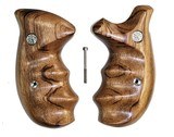 Smith & Wesson K & L Frame Goncalo Alves Wood Combat Grips, Round Butt - 1 of 3