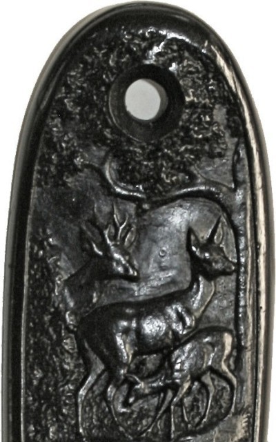 H. Dumoulin European Deer Scene Rifle Butt Plate