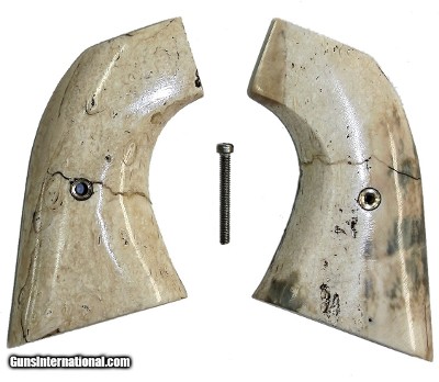 EMF 1873 SA Great Western II Revolver Fossilized Walrus Ivory Grips